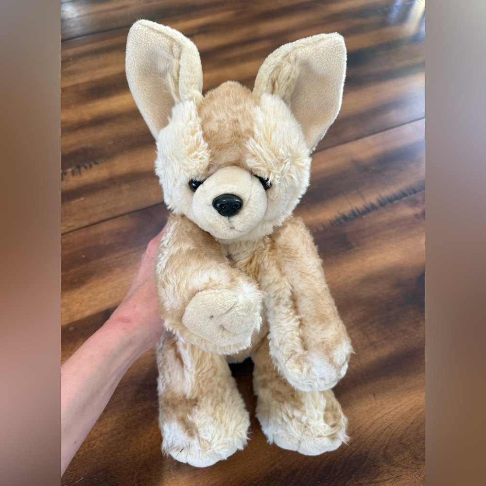 Retired WWF Fennec Fox Stuffed Animal Plush Build A Bear 14’’